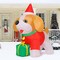 GOOSH 5 FT Christmas Inflatables Cavalier King Charles Puppy Dog Present Box with Built-in LEDs